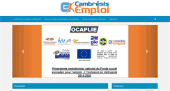 Desktop Screenshot of cambresisemploi.fr