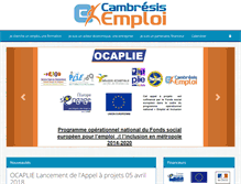 Tablet Screenshot of cambresisemploi.fr
